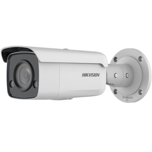 Camera supraveghere Hikvision  IP bullet DS-2CD2T87G2-L(2.8mm)C, 8MP, ColorVu - imagini color 24/7 (color si pe timp de noapte), filtrarea alarmelor false dupa corpul uman si masini, senzor: 1/1.2″ Progressive Scan CMOS, rezolutie: 3840 × 2160@25fps, ilum