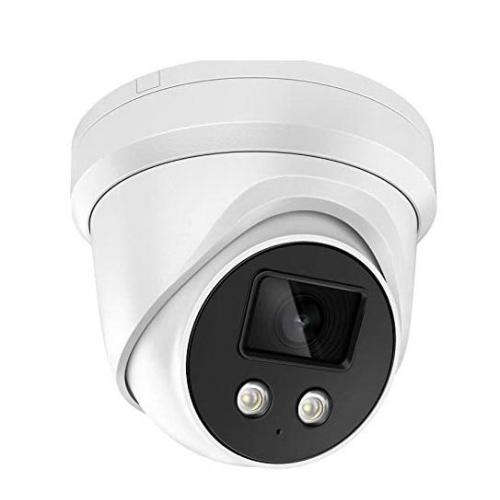 Camera supraveghere Hikvision IP turret DS-2CD2386G2-IU(4mm)C, 8MP, Acusens - filtrarea alarmelor false dupa corpul uman si masini, low- light performance powered by DarkFighter, microfon audio incorporat, senzor: 1/1.8