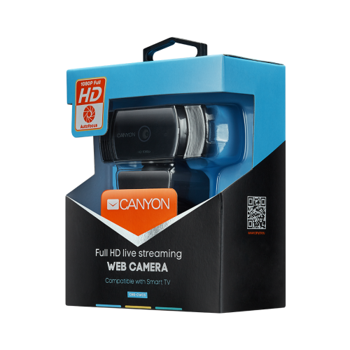 Camera Web Canyon CNS-CWC5, USB 2.0, Black