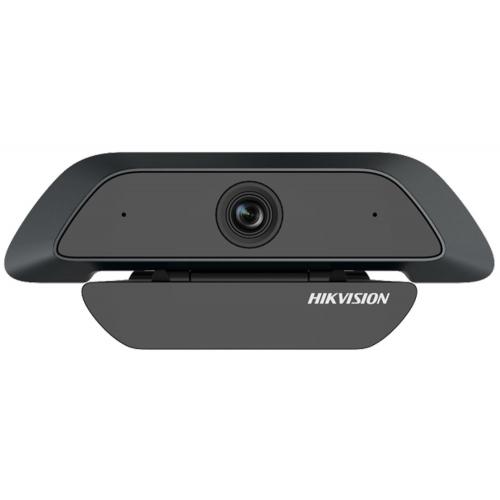 Camera web FULL HD 1080P Hikvision DS-U12(3.6mm), Plug-and-play, rezolutie 2MP (1920 × 1080@30fps), microfon audio incorporat (microfon omnidirectional 360 grade cu reducere inteligenta a zgomotului), unghi larg fara distorsiuni, iluminare minima: 0.1 Lux