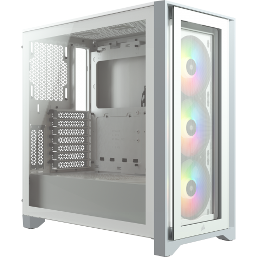 Carcasa Corsair iCUE 4000X RGB White, Fara sursa