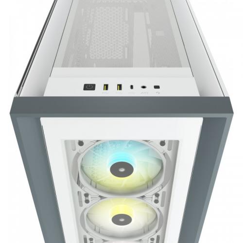 Carcasa Corsair iCUE 5000X RGB White, Fara sursa