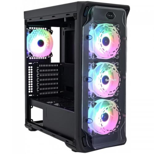 Carcasa Segotep LUX II Black RGB, Fara Sursa