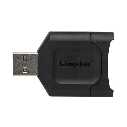 Card reader Kingston, USB 3.2 Gen1, Connector: USB-A, UHS-II Class, Compatible with: Windows® 10, Windows 8.1, Windows 8, Mac OS X v. 10.10.x+, Linux v.2.6.x+, Chrome OS