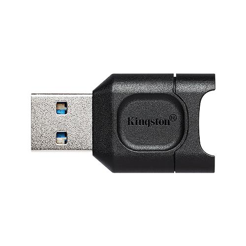 Card reader Kingston, USB 3.2 Gen1, Connector: USB-A, UHS-II Class, Compatible with: Windows® 10, Windows 8.1, Windows 8, Mac OS X v. 10.10.x+, Linux v.2.6.x+, Chrome OS