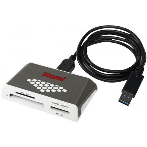 Card reader Kingston, USB 3.0, carduri suportate: CF/SD/SDHC/UHS-I/SDXC/USH-I /microSDHC/MEMORY STICK - PRO/DUO/ PRO DUO/M2