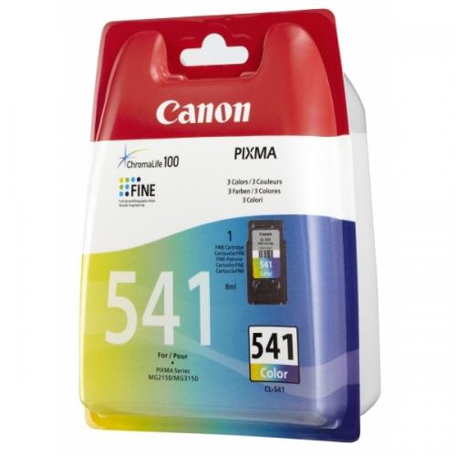 Cartus cerneala Canon CL-541, color, capacitate 8ml / 180 pagini, pentru Canon Pixma MG2150, Pixma MG2250, Pixma MG3150, Pixma MG3250, Pixma MG3550, Pixma MG4150, Pixma MG4250, Pixma MX375, Pixma MX395, Pixma MX435, Pixma MX455, Pixma MX475, Pixma MX515, 