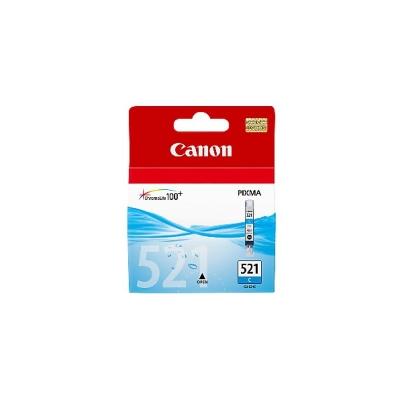 Cartus cerneala Canon CLI-521C, cyan, 9ml / 505 pagini, pentru Canon MX860, Pixma IP3600, Pixma IP4600, Pixma IP4700, Pixma MP540, Pixma MP550, Pixma MP560, Pixma MP620, Pixma MP630, Pixma MP640, Pixma MP980, Pixma MP990, Pixma MX870.