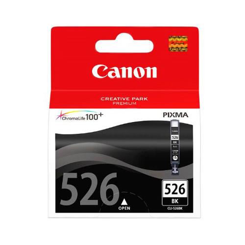 Cartus cerneala Canon CLI-526BK, black, pentru Canon Pixma IP4850, Pixma IP4950, Pixma IX6550, Pixma MG5150, Pixma MG5250, Pixma MG5350, Pixma MG6150, Pixma MG6250, Pixma MG8150, Pixma MG8250, Pixma MX715, Pixma MX885, Pixma MX895.