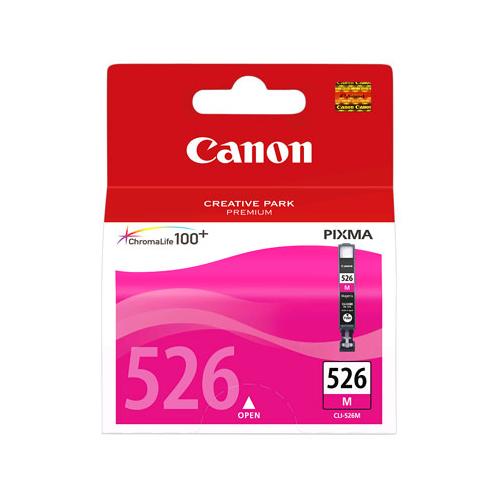 Cartus cerneala Canon CLI-526M, magenta, pentru Canon Pixma IP4850, Pixma IP4950, Pixma IX6550, Pixma MG5150, Pixma MG5250, Pixma MG5350, Pixma MG6150, Pixma MG6250, Pixma MG8150, Pixma MG8250, Pixma MX715, Pixma MX885, Pixma MX895.