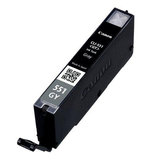 Cartus cerneala Canon CLI-551GY, grey, capacitate 7ml, pentru Canon Pixma IP7250, Pixma IP8750, Pixma IX6850, Pixma MG5450, Pixma MG5550, Pixma MG6350, Pixma MG6450, Pixma MG7150, Pixma MX925.