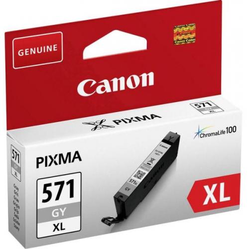 Cartus cerneala Canon CLI-571XL, grey, capacitate 11ml, pentru Canon Pixma MG6850/MG6851, Canon Pixma MG5750/MG5751, Canon Pixma MG7750/MG7751/MG7752.