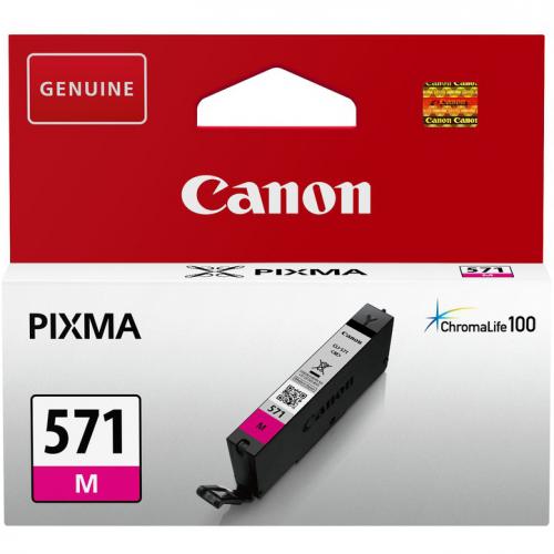 Cartus cerneala Canon CLI-571M, magenta, capacitate 7ml, pentru Canon Pixma MG6850/MG6851, Canon Pixma MG5750/MG5751, Canon Pixma MG7750/MG7751/MG7752.