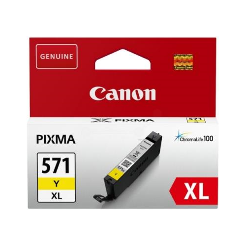 Cartus cerneala Canon CLI-571XL, yellow, capacitate 11ml, pentru Canon Pixma MG6850/MG6851, Canon Pixma MG5750/MG5751, Canon Pixma MG7750/MG7751/MG7752.