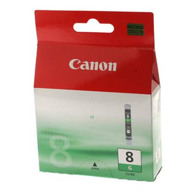 Cartus cerneala Canon CLI-8G, green, capacitate 13ml, pentru Canon Pixma IP4200, Pixma IP4300, Pixma IP4500, Pixma IP5200, Pixma IP5300, Pixma IP6600D, Pixma IP6700D, Pixma MP500, Pixma MP530, Pixma MP600, Pixma MP610, Pixma MP800, Pixma MP810, Pixma MP83