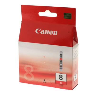 Cartus cerneala Canon CLI-8R, red, capacitate 13ml, pentru Canon Pixma IP4200, Pixma IP4300, Pixma IP4500, Pixma IP5200, Pixma IP5300, Pixma IP6600D, Pixma IP6700D, Pixma MP500, Pixma MP530, Pixma MP600, Pixma MP610, Pixma MP800, Pixma MP810, Pixma MP830,