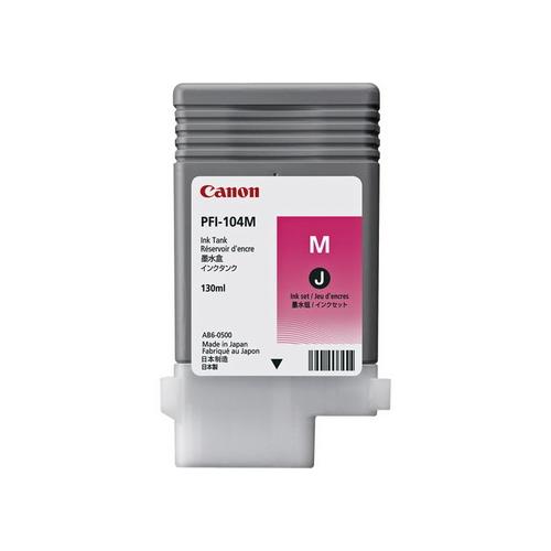 Cartus cerneala Canon PFI-104M, magenta, capacitate 130ml, pentru iPF65X, iPF75X, iPF76X