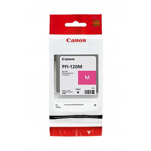 Cartus cerneala Canon PFI-120M, magenta, capacitate 130ml, pentru Canon TM 200/205/300/305.