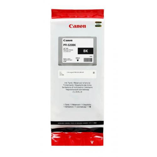 Cartus cerneala Canon PFI-320BK, black, capacitate 300ml, pentru Canon TM 200/205/300/305.