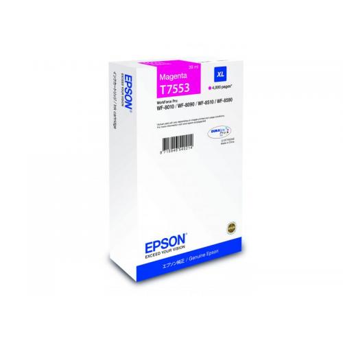 Cartus cerneala Epson T75534, 4000 pagini, pentru WF-8590DWF, WF-8090DW, WF-8510DWF, WF-8010DW