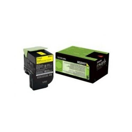 Toner Lexmark 80C2HYE, yellow, 3 k, CX410de , CX410de with 3 yearOnsite Service , CX410dte , CX410e , CX510de , CX510de Statoil ,CX510dhe , CX510dthe