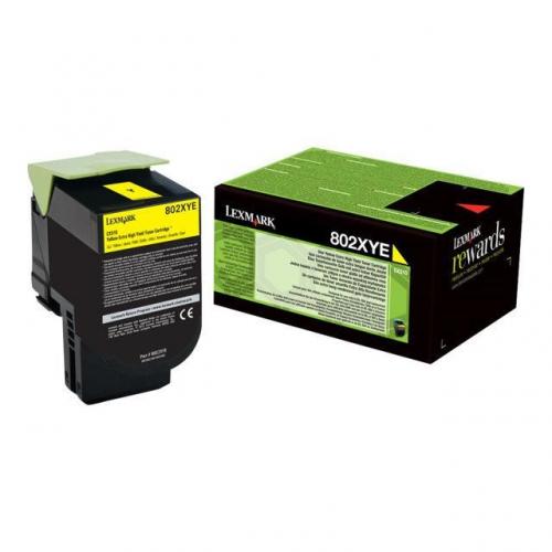 Toner Lexmark 80C2XYE, yellow, 4 k, CX510de , CX510de Statoil ,CX510dhe , CX510dthe