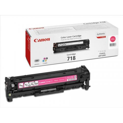 Toner Canon CRG718M, magenta, capacitate 2900 pagini, pentru LBP-7200Cdn