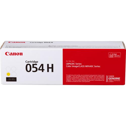 Toner Canon CRG054H yellow, High yeld, capacitate 2.3k pagini, pentru LBP62x, MF64x.