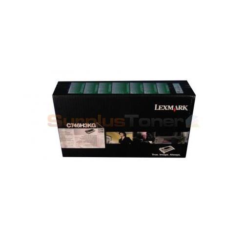 Toner Lexmark C746H3KG, black, 12 k, C746dn , C746dtn , C746n ,C748de , C748dte , C748e