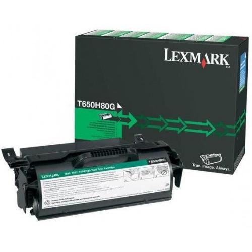 Toner Lexmark T650H80G, black, 25 k, T650dn , T650dtn , T650n ,T652dn , T652dtn , T652n , T654dn , T654dtn , T654n , T656dne