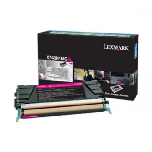 Toner Lexmark X748H3MG, magenta, 10 k, X748de , X748de Statoil ,X748de with total 5 years warranty , X748dte