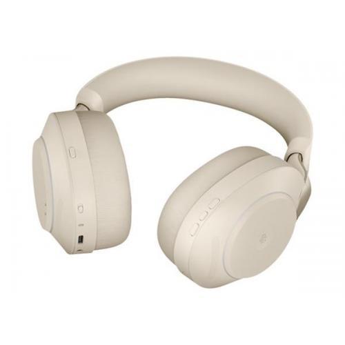 Casti cu microfon Jabra Evolve2 85, Link380a UC Stereo Stand, Beige