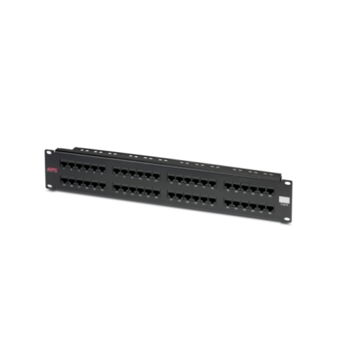 Patch Panel APC CAT6PNL-48, 48 porturi, Cat6, Keystone, Black