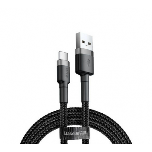 Cablu de date Baseus CATKLF-CG1, USB-A male - USB-C male, 2m, Black