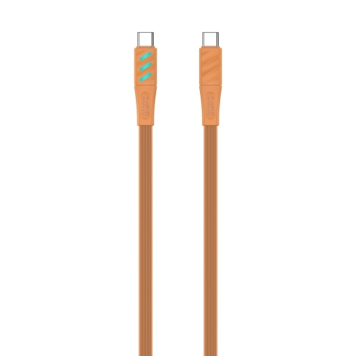 Cablu de date Havit CB6254, USB-C male - USB-C male, 1 m, Orange