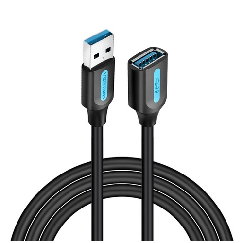 Cablu Vention CBHBF, USB 3.0 male - USB 3.0 female, 1 m, Black
