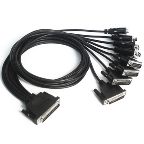 Cablu Serial Moxa CBL-M62M25X8-100, DB62 male - 8 x DB25 male, 1 m, Black