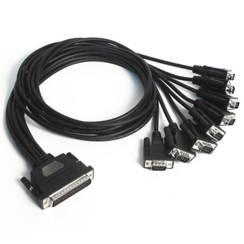 Cablu Serial Moxa CBL-M62M9X8-100, DB62 male - 8 x DB9 male, 1 m, Black