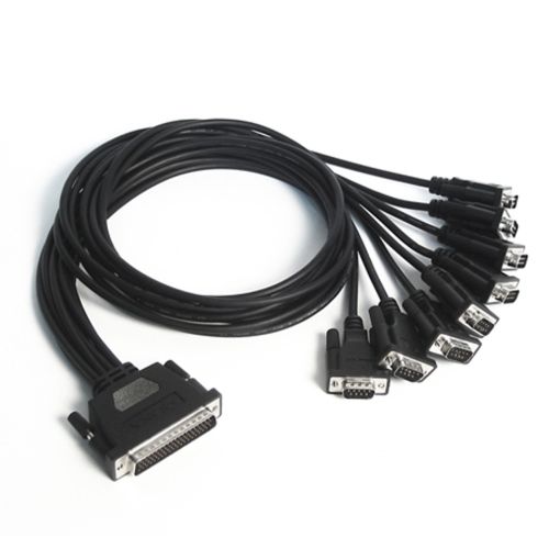 Cablu Serial Moxa CBL-M78M9X8-100, DB78 male - 8 x DB9 male, 1 m, Black