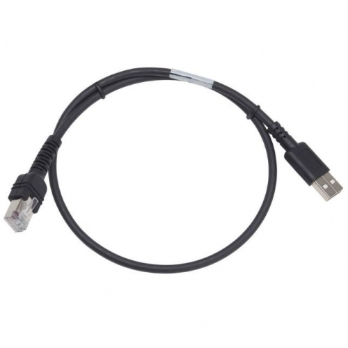 Cablu Zebra CBL-U10255-01 pentru DS55, RJ50 - USB, 0.6m, Black