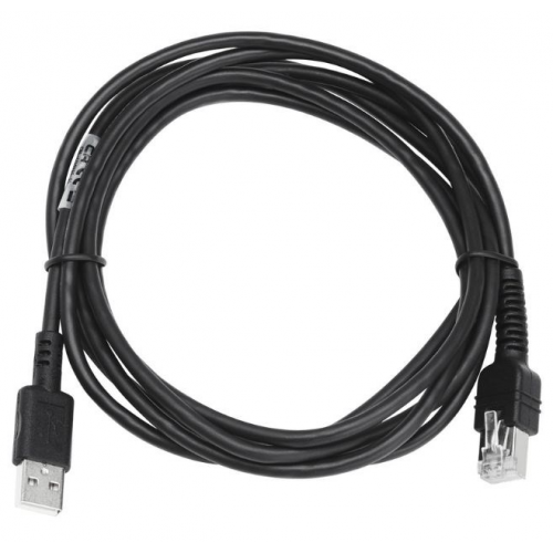Cablu Zebra CBL-U10755-01 pentru DS55, RJ50 - USB, 2.1m, Black