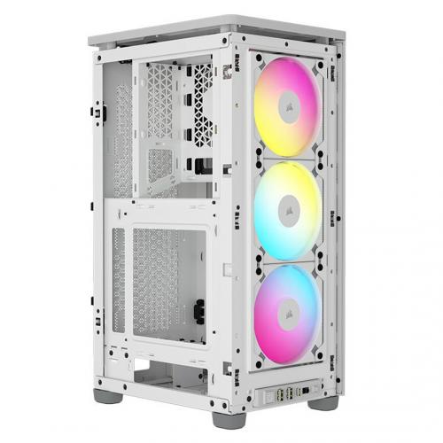 Carcasa Corsair 2000D RGB Airflow White, Fara sursa