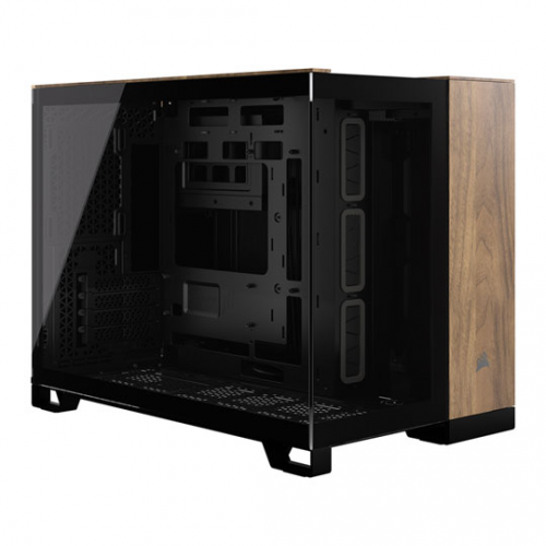 Carcasa Corsair 2500X TG Black/Walnut, Fara sursa