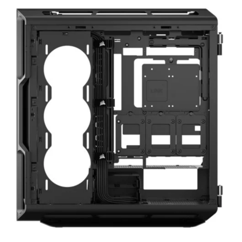 Carcasa Corsair 5000T Midi TG Black, Fara Sursa