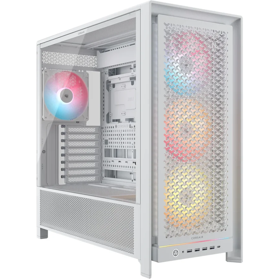 Carcasa Corsair Frame 5000D RS White ARGB LED, Fara sursa