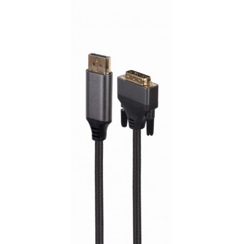 Cablu Gembird CC-DPM-DVIM-4K-6, DisplayPort - DVI, 1.8m, Black