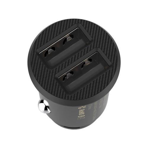 Incarcator auto Baseus Grain, 2x USB, 3.1A, Black