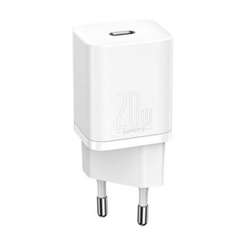 Incarcator retea Baseus Speed Mini CCFS-SN02, 1x USB-C, 3A, White