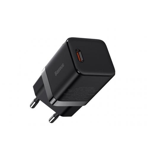 Incarcator retea Baseus CCGN010101, 1x USB-C, 3A, Black