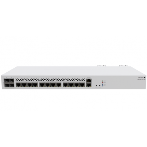 MIKROTIK, 16 Port Wired Router, CCR2116-12G-4S+, Procesor:2Ghz, 16 mb RAM, 128 mb NAND, Dimensiuni: 443 x 199 x 44 mm, interfata: 13 x 10/100/1000, 4 x SFP+, 1 x 10/100, 1 x Serial Console RJ45, 1 x M.2, consum maxim 83W, 4 ventilatoare.